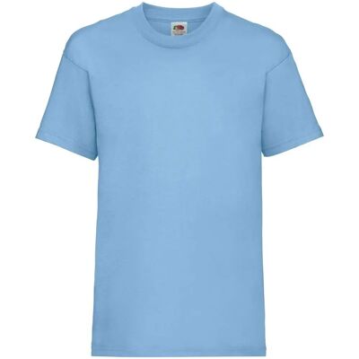 T-shirt coton Sky Blue pour enfants de Fruit of the Loom - 7-8 - Publicité T-shirt coton Sky Blue pour enfants de Fruit of the Loom - 7-8 - Publicité