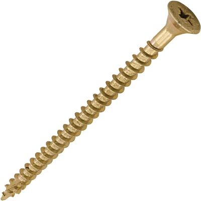 Timco Yellow C2 Strong-Fix Double Countersunk PZ2 Screws - 5 x 80mm - Screws Timco Yellow C2 Strong-Fix Double Countersunk PZ2 Screws - 5 x 80mm - Screws