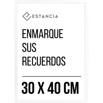 Estancia Galant 30x40cm Hvit Akrylramme - 2-Pakning Estancia Galant 30x40cm Hvit Akrylramme - 2-Pakning