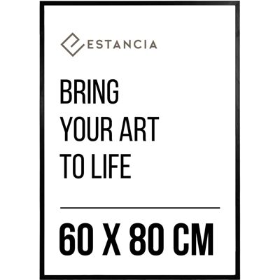 Ellos - Stilfuld ramme med plexiglas - Sort - 60x80 - Billedramme Ellos - Stilfuld ramme med plexiglas - Sort - 60x80 - Billedramme