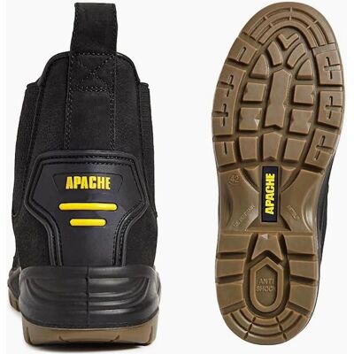 Apache - AP714SM - Leather - Black - Boots Apache - AP714SM - Leather - Black - Boots