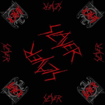 Slayer Svart Sliten Örn-Logga Bandana - Bandana Slayer Svart Sliten Örn-Logga Bandana - Bandana