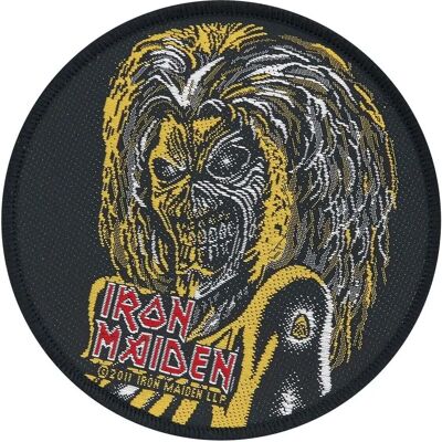 Patch Iron Maiden Killers Eddie Face - Circulaire 9,5cm Accessoire officiel - Publicité Patch Iron Maiden Killers Eddie Face - Circulaire 9,5cm Accessoire officiel - Publicité