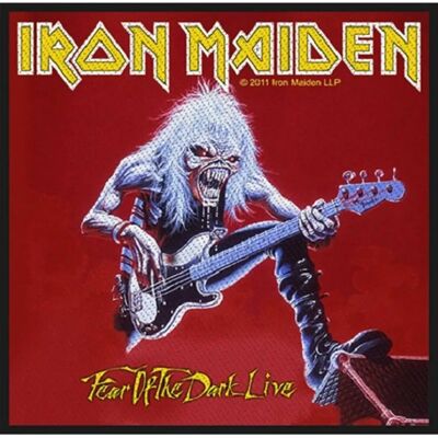 Iron Maiden Fear of The Dark Live Band Logo Patch Officiel - Patch - Publicité Iron Maiden Fear of The Dark Live Band Logo Patch Officiel - Patch - Publicité