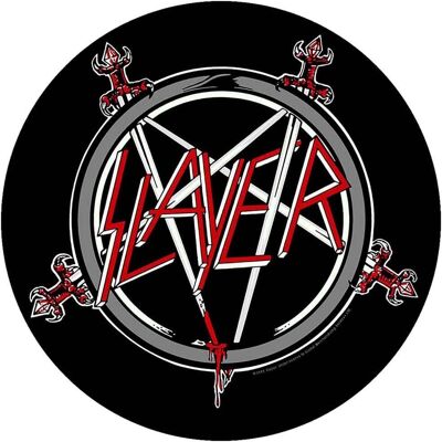 Patch Logo Slayer Pentagramme Noir à Coudre - Patch - Publicité Patch Logo Slayer Pentagramme Noir à Coudre - Patch - Publicité