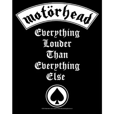 Oficiální záplata na záda Motorhead - Logo kapely Oficiální záplata na záda Motorhead - Logo kapely
