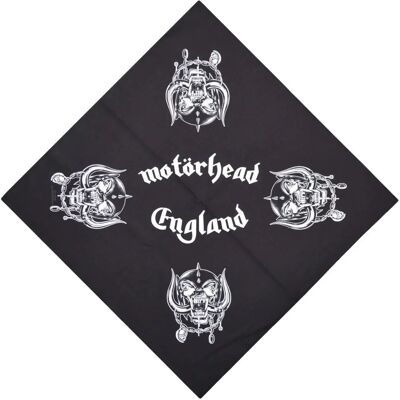 Motörhead Svart Bandana - Klassisk England Warpig - Officiell Merch Motörhead Svart Bandana - Klassisk England Warpig - Officiell Merch