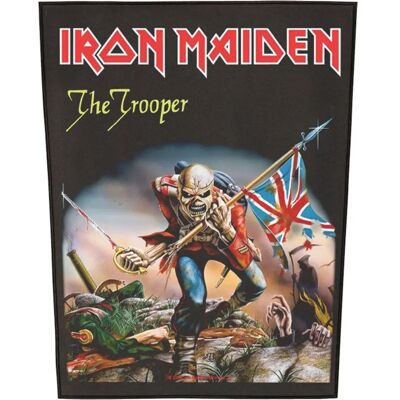 Nášivka na zadní stranu Iron Maiden The Trooper Oficiální Černá Nášivka na zadní stranu Iron Maiden The Trooper Oficiální Černá