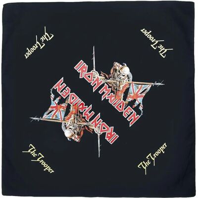 Unisex Iron Maiden The Trooper Bandana - Flerfärgad - 100% Bomull - Rocktillbehör Unisex Iron Maiden The Trooper Bandana - Flerfärgad - 100% Bomull - Rocktillbehör