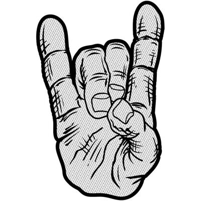 ROCK OFF Devil Horns Aufnäher - Patch ROCK OFF Devil Horns Aufnäher - Patch
