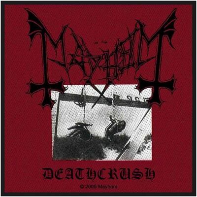 Mayhem - Deathcrush Patch - Rouge - Taille unique - Publicité Mayhem - Deathcrush Patch - Rouge - Taille unique - Publicité