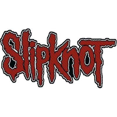 Patch Logo Slipknot - Logo du groupe - Accessoire brodé rouge - Publicité Patch Logo Slipknot - Logo du groupe - Accessoire brodé rouge - Publicité