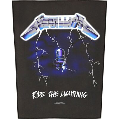 Metallica Ride The Lightning Große Aufnäher zum Annähen - Patch Metallica Ride The Lightning Große Aufnäher zum Annähen - Patch