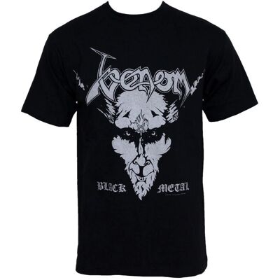 T-Shirt Metal Czarny Razamataz - Krótki Rękaw - Regularny Krój T-Shirt Metal Czarny Razamataz - Krótki Rękaw - Regularny Krój