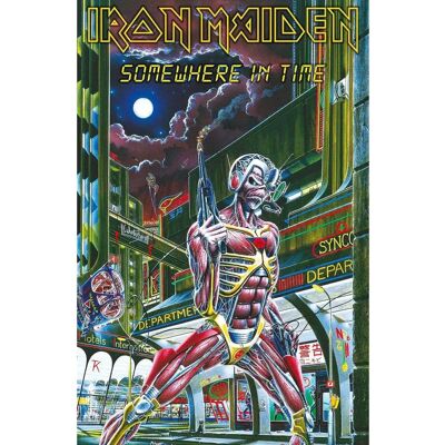 Iron Maiden Textilposter - Somewhere In Time - Textilposter Iron Maiden Textilposter - Somewhere In Time - Textilposter