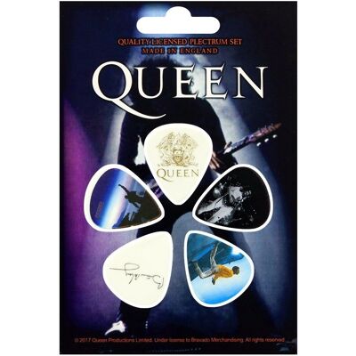 Ensemble de médiators Queen Brian May - Plectrum Set - Publicité Ensemble de médiators Queen Brian May - Plectrum Set - Publicité