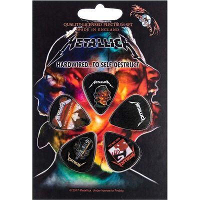 Metallica 3-mallin Plectrum-paketti - Plectrum Metallica 3-mallin Plectrum-paketti - Plectrum