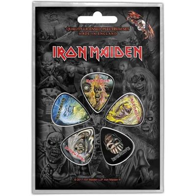 Iron Maiden The Faces Of Eddie Plectrum Pack - Kitaranotkapiikit Iron Maiden The Faces Of Eddie Plectrum Pack - Kitaranotkapiikit