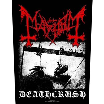 Patch dorsal ROCK OFF Mayhem Deathcrush - Patch pour veste - Publicité Patch dorsal ROCK OFF Mayhem Deathcrush - Patch pour veste - Publicité