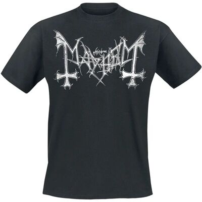 Mayhem - Lyhythihainen T-paita - Musta - Tavallinen istuvuus Mayhem - Lyhythihainen T-paita - Musta - Tavallinen istuvuus
