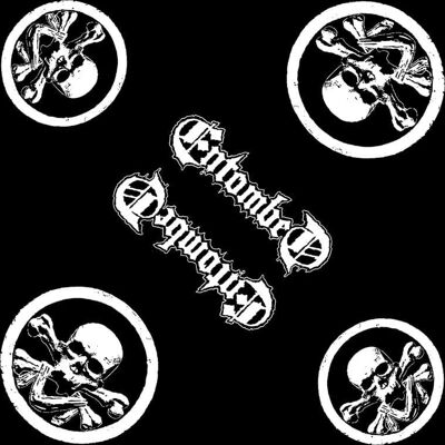 Entombed Svart Skalle Logo Bandana - Bandana Entombed Svart Skalle Logo Bandana - Bandana