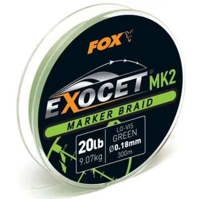 Ligne tressée Fox Exocet MK2 Verte - 0,18mm, 300m - Publicité Ligne tressée Fox Exocet MK2 Verte - 0,18mm, 300m - Publicité