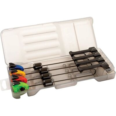 Fox Fishing MK3 Swinger 4 Ruten-Set - Blau, Grün, Rot, Schwarz - Angelruten-Set Fox Fishing MK3 Swinger 4 Ruten-Set - Blau, Grün, Rot, Schwarz - Angelruten-Set