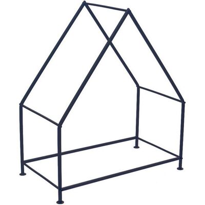Ivyline - Iron House Log Holder - Black Ivyline - Iron House Log Holder - Black