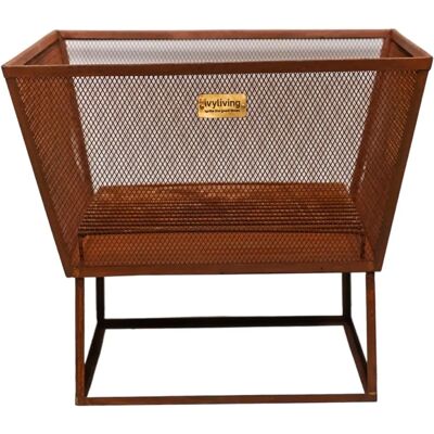Ivyline Outdoor Norfolk Fire Pit Rust Iron H44.5Cm W52Cm - Fire Pit Ivyline Outdoor Norfolk Fire Pit Rust Iron H44.5Cm W52Cm - Fire Pit