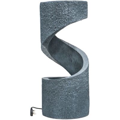 Ivyline - Spiral LED Water Feature - Silver - Outdoor - Water feature Ivyline - Spiral LED Water Feature - Silver - Outdoor - Water feature