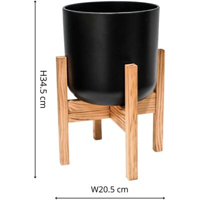 Ivyline - Lisbon - Anthracite - D20.5cm - Planter Ivyline - Lisbon - Anthracite - D20.5cm - Planter