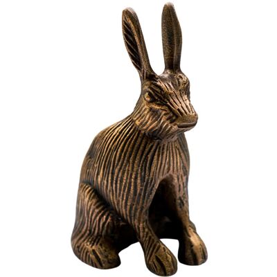 Ivyline Hare Candle Holder - Antique Brass - Cast Aluminium - Candle Holder Ivyline Hare Candle Holder - Antique Brass - Cast Aluminium - Candle Holder