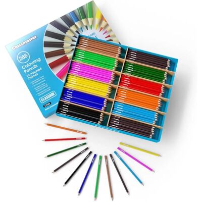 Classmaster Assorted Colouring Pencils - Pack of 288 - Colorful Art Supplies Classmaster Assorted Colouring Pencils - Pack of 288 - Colorful Art Supplies