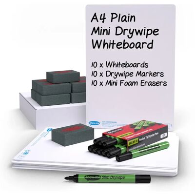 Show-me A4 Whiteboards Classroom Tray Kits - White Show-me A4 Whiteboards Classroom Tray Kits - White