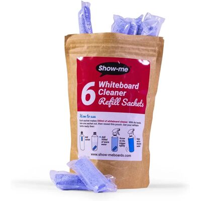 Show-Me Whiteboard Cleaner Refills - Pack of 6 Show-Me Whiteboard Cleaner Refills - Pack of 6