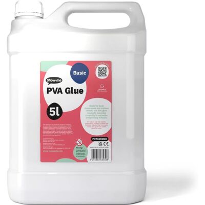 Classmaster White Washable Blue Label PVA Glue - 5L Glue Classmaster White Washable Blue Label PVA Glue - 5L Glue