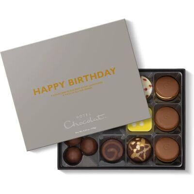 Hotel Chocolat Happy Birthday Signature White 150g - Chocolate Box Hotel Chocolat Happy Birthday Signature White 150g - Chocolate Box