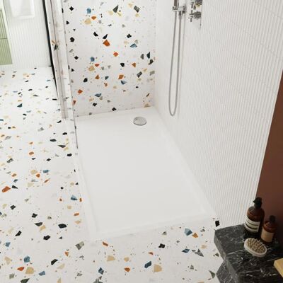 Hudson Reed - Pearlstone Shower Tray - 1000 x 800 x 40 - Shower Tray Hudson Reed - Pearlstone Shower Tray - 1000 x 800 x 40 - Shower Tray