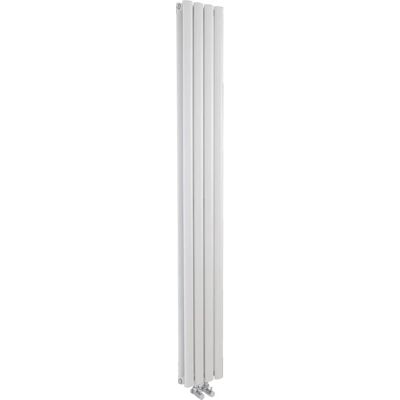 Hudson Reed Revive Vertical Radiator - 1800mm x 236mm White Hudson Reed Revive Vertical Radiator - 1800mm x 236mm White