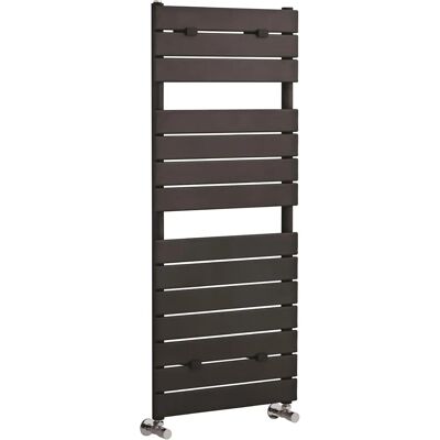 Nuie Designer Heated Towel Rail 1213mm - Anthracite - Flat Panel Nuie Designer Heated Towel Rail 1213mm - Anthracite - Flat Panel