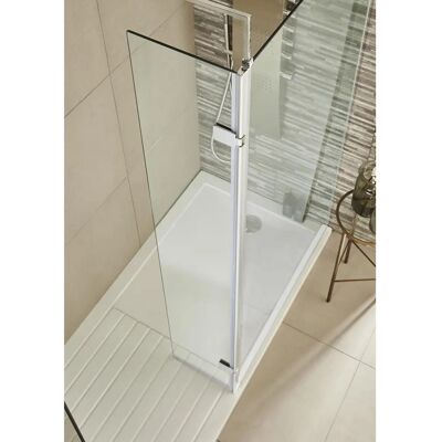 Nuie - Wet Room Hinged Return Panel - 1850x300 - Shower Panel Nuie - Wet Room Hinged Return Panel - 1850x300 - Shower Panel