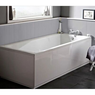 Nuie Linton Single Ended Rectangular Bath - 1500mm, Acrylic, Inc Leg Set - Bath Nuie Linton Single Ended Rectangular Bath - 1500mm, Acrylic, Inc Leg Set - Bath