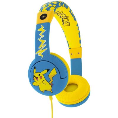 Fones de ouvido Pikachu da OTL Technologies - Fio Over Ear Música Azul, Amarelo Fones de ouvido Pikachu da OTL Technologies - Fio Over Ear Música Azul, Amarelo