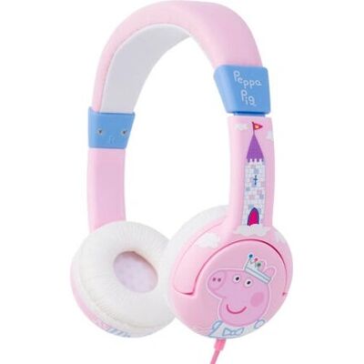 Fones Peppa Pig Princess da OTL Technologies - Azul, Rosa, Branco Fones Peppa Pig Princess da OTL Technologies - Azul, Rosa, Branco