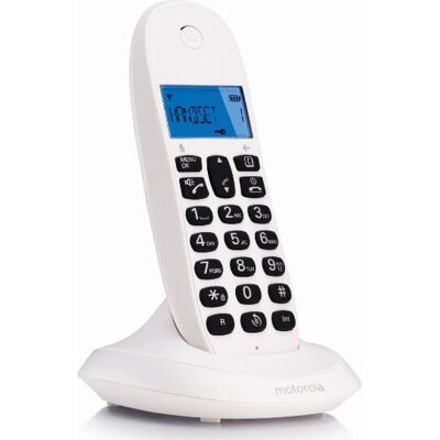 Téléphone sans fil Motorola C1001 - ID de l'appelant - Publicité Téléphone sans fil Motorola C1001 - ID de l'appelant - Publicité