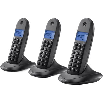 Motorola C1003cb+ Trio Zwart - Telefoon Motorola C1003cb+ Trio Zwart - Telefoon