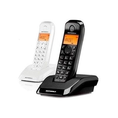 Motorola S1202 Duo Vezeték nélküli Telefon - DECT, Fekete/Fehér, EU Csatlakozó Motorola S1202 Duo Vezeték nélküli Telefon - DECT, Fekete/Fehér, EU Csatlakozó