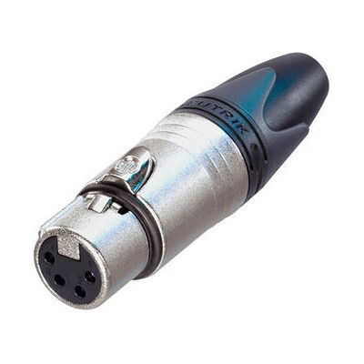 Neutrik NC4FXX Black Metal Wire Connector - XLR Neutrik NC4FXX Black Metal Wire Connector - XLR