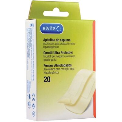 Alvita Cerotti - Imbottiti extra, Resistenti all'acqua, Varie dimensioni - Cerotti Alvita Cerotti - Imbottiti extra, Resistenti all'acqua, Varie dimensioni - Cerotti