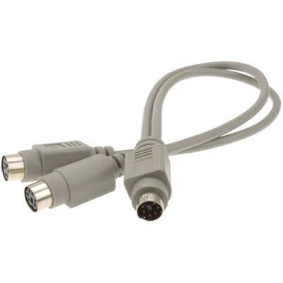 kenable - PS2 Splitter - 6 pin Mini-DIN - 30 cm - Câble - Publicité kenable - PS2 Splitter - 6 pin Mini-DIN - 30 cm - Câble - Publicité